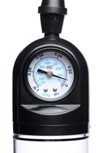 Trigger Penis Pump With Built In Pressure Gauge Size Matters Male Sex Toys Trigger Penis Pump With Built In Pressure Gauge Size Matters Male Sex Toys