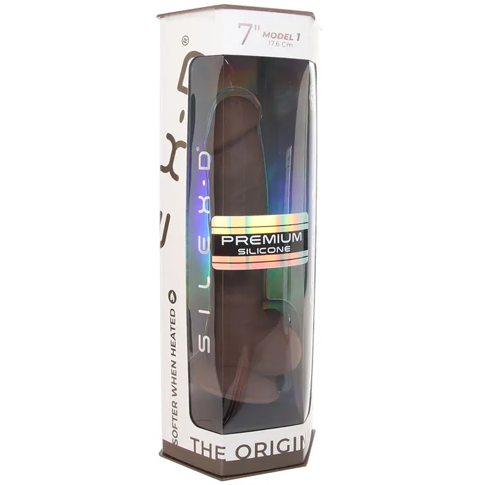 SILEXD The Original 7 Inch Model 1 Dildo in Chocolate Doc Johnson Dildos