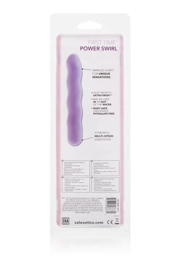 Cal Exotics First Time Power Swirl Vibrator Purple Cal Exotics Vibrators