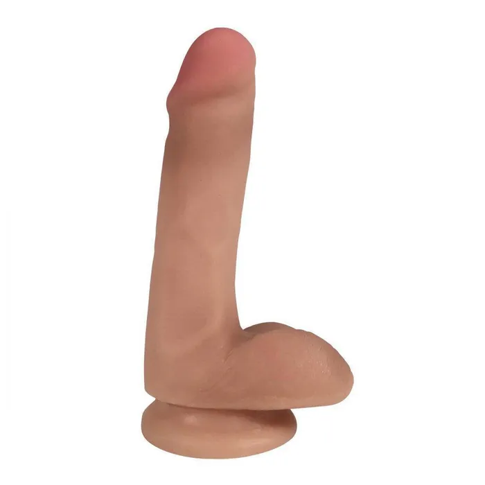 Curve Toys Dildos Easy Riders 6 Inch Dual Density Dildo With Balls