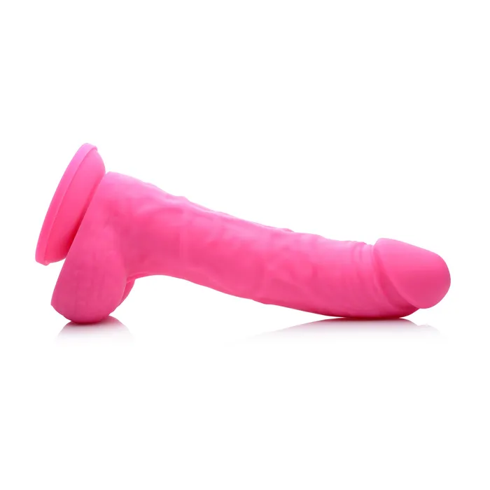 Lollicock Female Sex Toys 7 Silicone Dildo with Balls Cherry