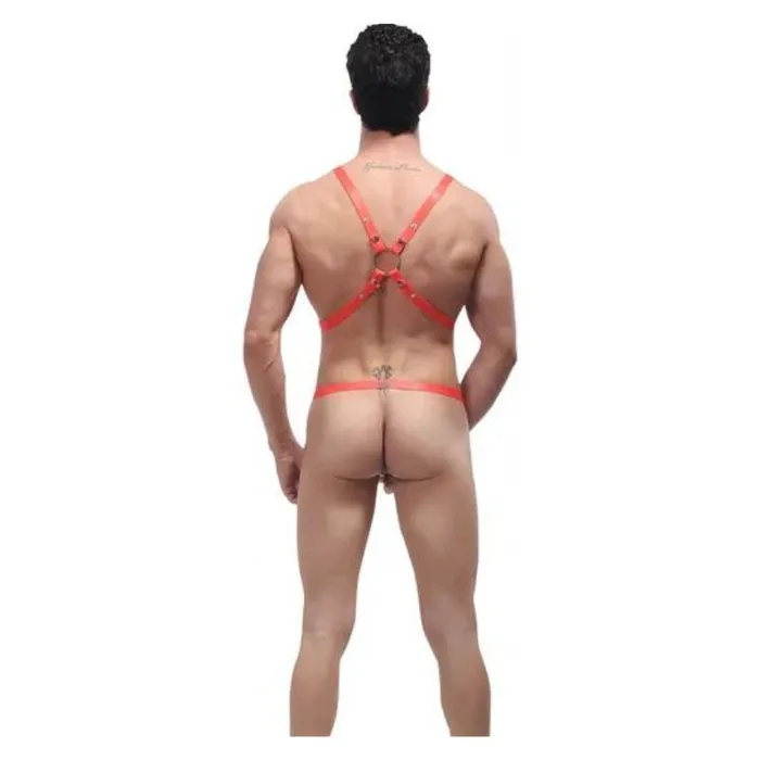 Male Power Male Sex Toys Male Power Rip Off Harness Set One Size Red