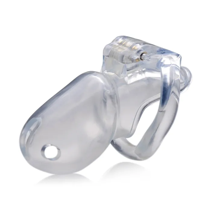 Male Sex Toys Master Series Clear Captor Chastity Cage Large