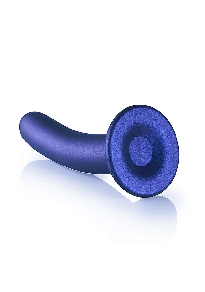 SHOTS AMERICA LLC Vibrators SMOOTH G SPOT 7 DILDO METALLIC BLUE