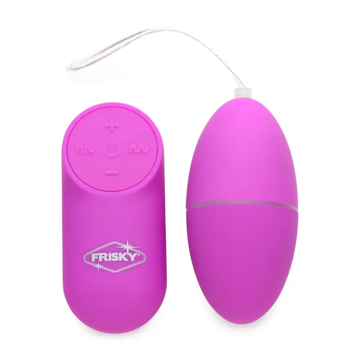 Vibrators Frisky 28X Scrambler Vibrating Egg w Remote Purple