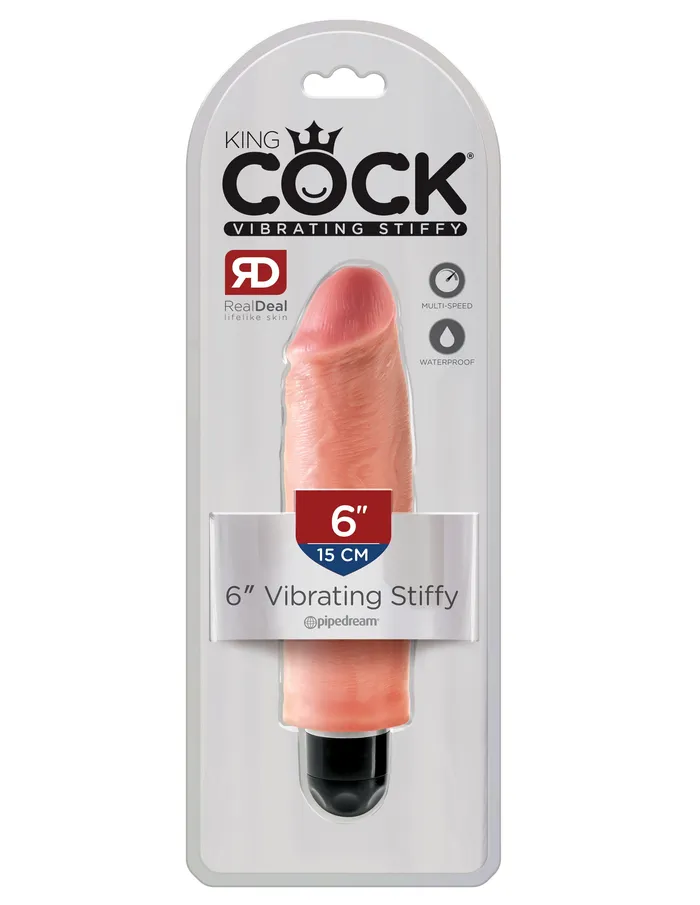 Dildos Pipedream King Cock 6 Inch Vibrating Stiffy Light Dildos Pipedream King Cock 6 Inch Vibrating Stiffy Light